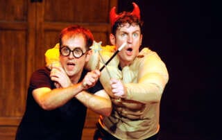 actors on stage portraying Harry Potter characters