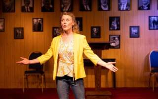 actress on stage in a play