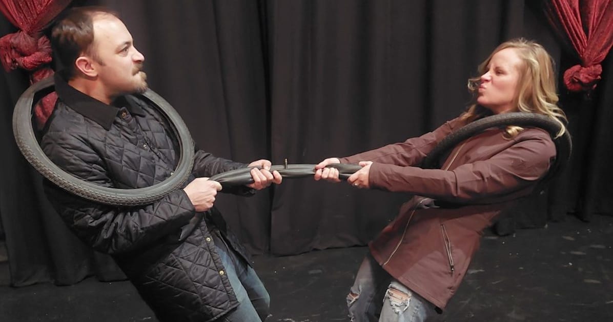 actors on stage