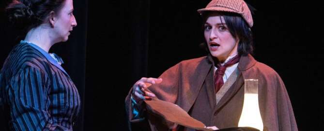 actors on stage in a play