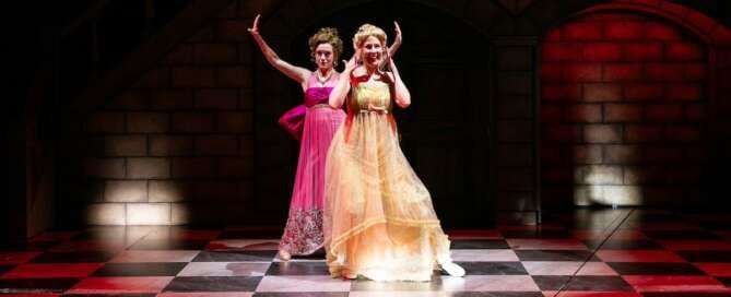 actors on stage in a play