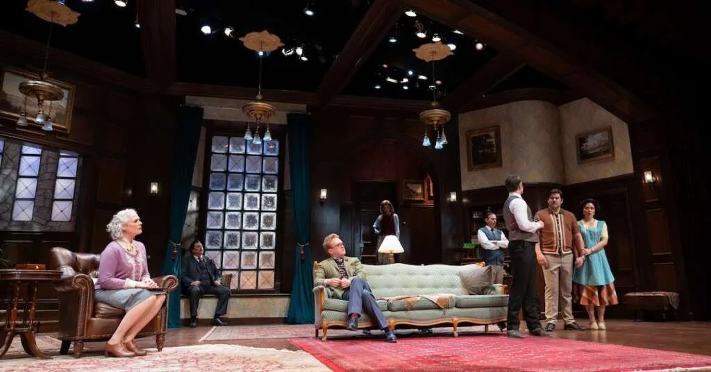 ‘The Mousetrap’ is the ultimate whodunit at Lone Tree 2 actors in a play on stage