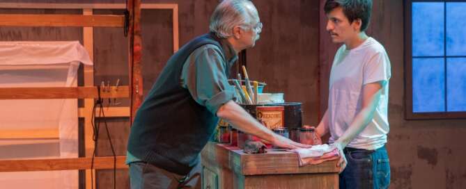 actors on stage in a play