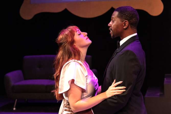 Actors on stage in Othello 2024