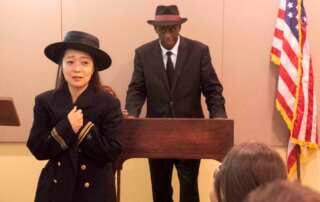 After the End Production Photo 3.Cecillia Kim and Don Randle