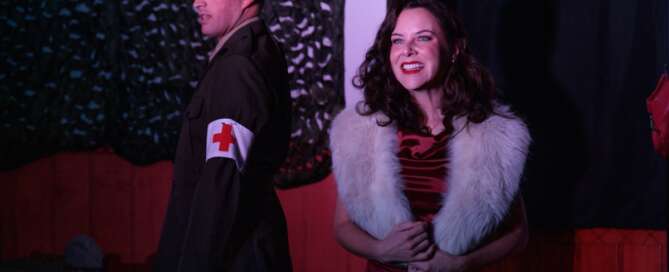 actors on stage in 'Dear Jack, Dear Louise'