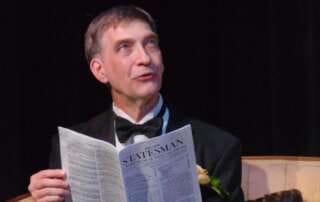 actor onstage in a play