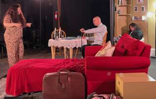 actors onstage in a play