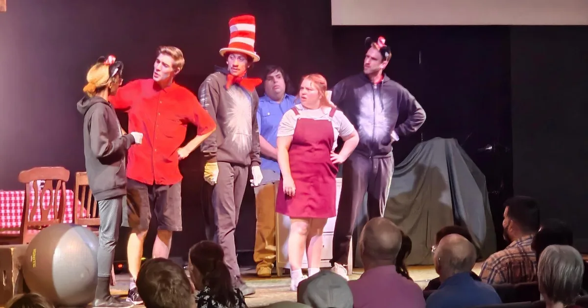actors onstage in a play
