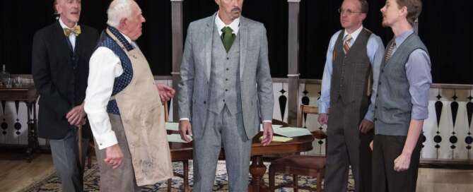 actors onstage in a play