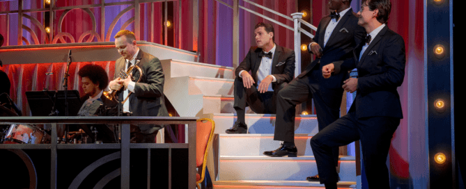 actors onstage in a play