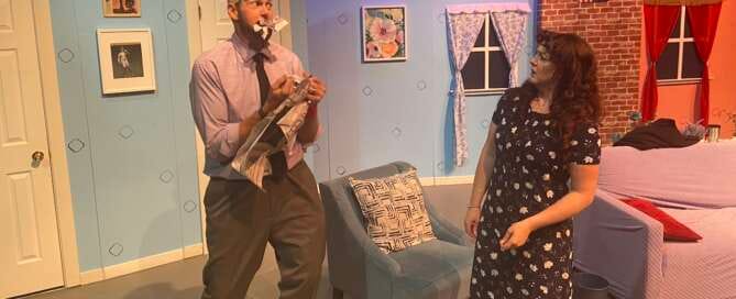 actors onstage in a play