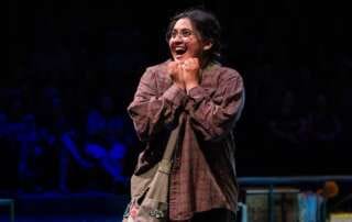 actor onstage in a play