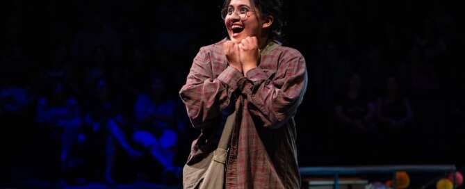 actor onstage in a play