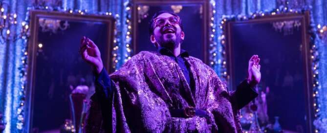 actor onstage in a play