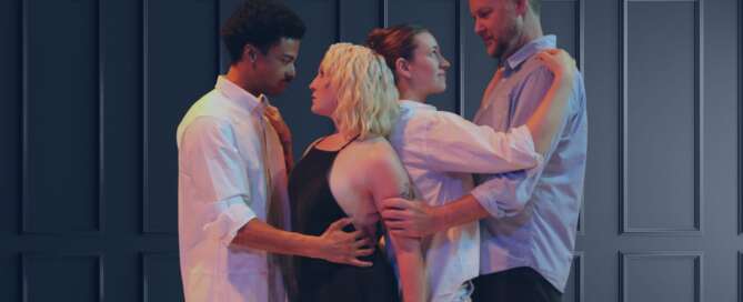 actors onstage in a play