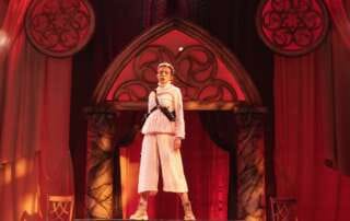 actor onstage in a play