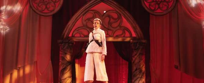 actor onstage in a play