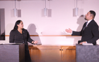 actors onstage in a play