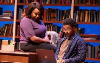 actors onstage in a play