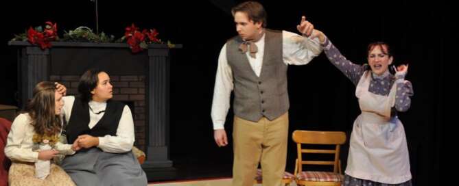 actors onstage in a play