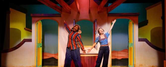 actors onstage in a play