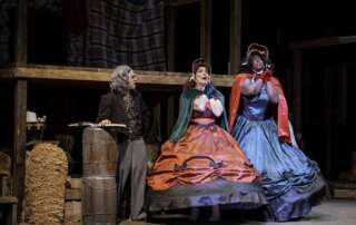 actors onstage in a play