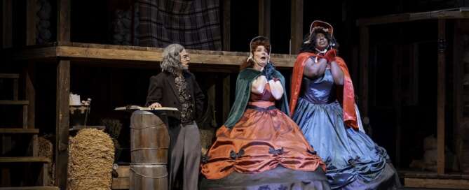 actors onstage in a play