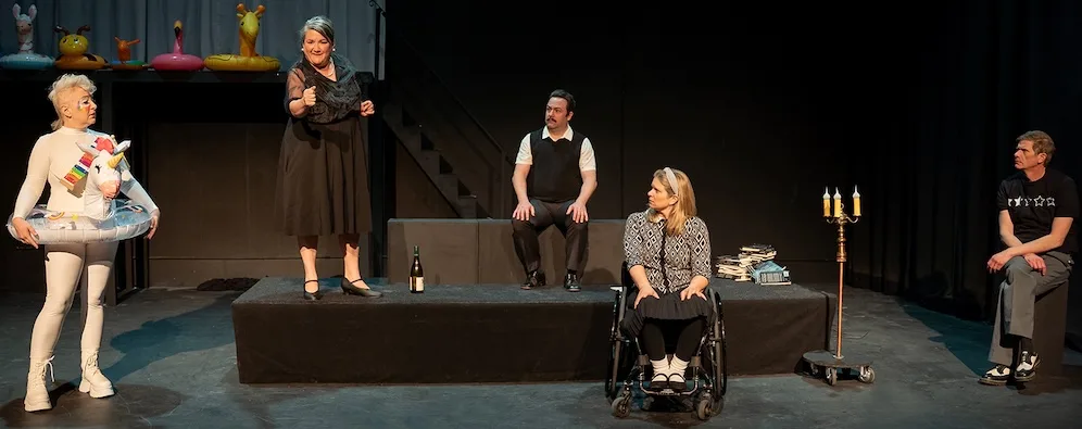 actors onstage in a play 