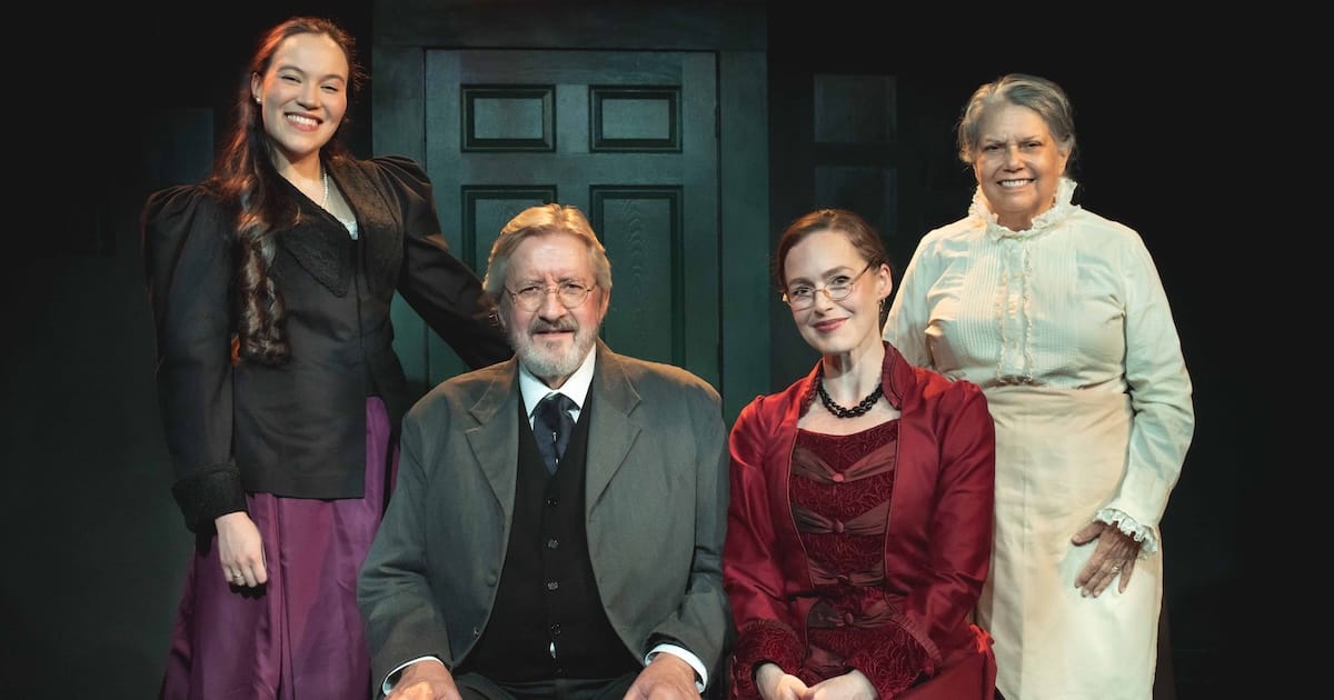 The cast of the Denver Theatre Ensemble's production of 'A Doll's House, Part 2,' from left, Rhianna Devries, Kendall Marlowe, Colleen Lee and Julie Williamson. | Photo: Colleen Lee Photography