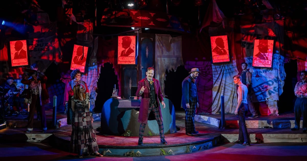 actors onstage in a play
