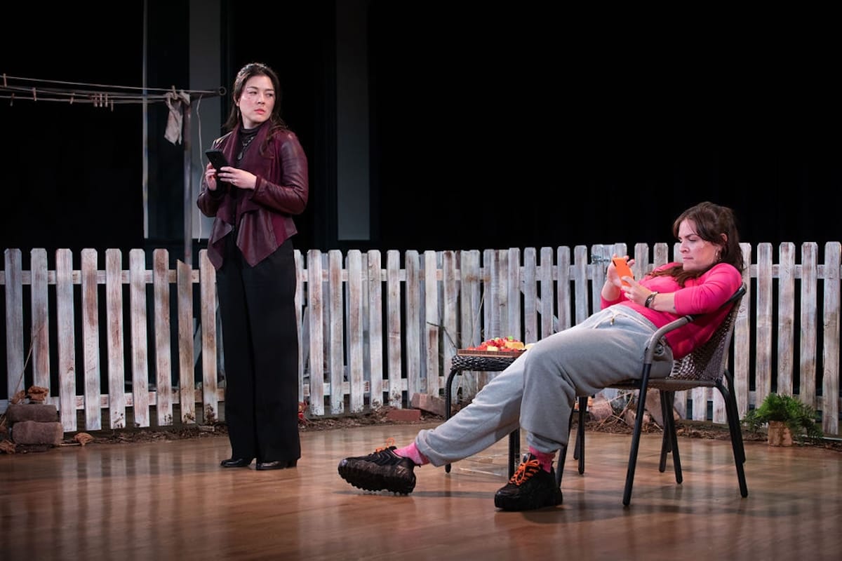 actors onstage in a play