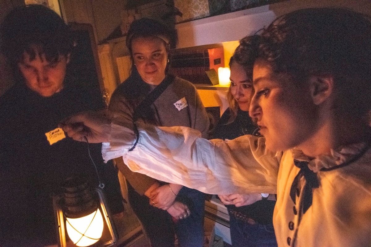 actors onstage in a play