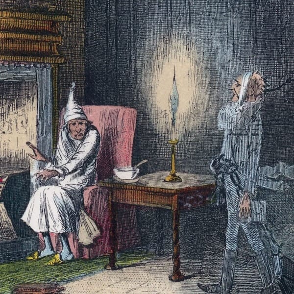 Jacob-Marley-ghost-Ebenezer-Scrooge-visit-illustration