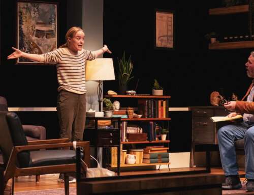 Curious Theatre’s tight two-hander, ‘Job,’ confronts power, truth and the internet’s darkest corners