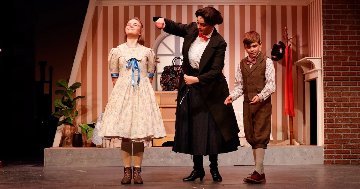 sachin and babi light blue dress Custom Boutique MARY POPPINS Jolly Holiday Girl's Costume Dress Set main image 1