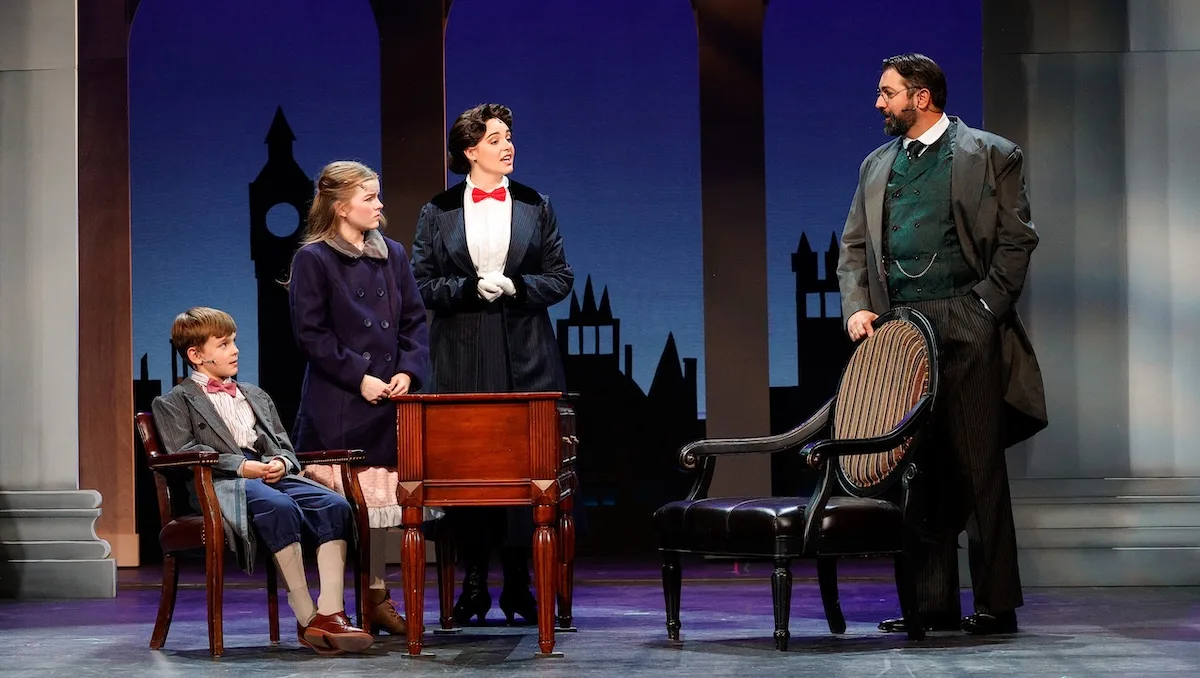 ‘Mary Poppins’ soars with holiday magic at the Colorado Springs Fine Arts Center 2 actors onstage in a musical