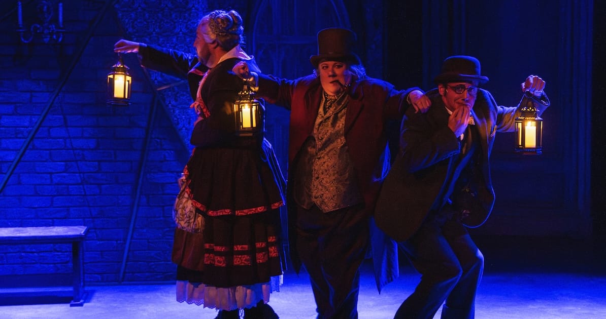 actors onstage in a play