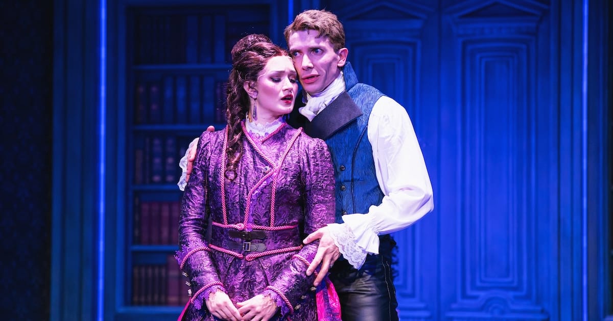 Adriane Leigh Robinson and Marco Alberto Robinson in DRACULA A COMEDY OF TERRORS. Photo by Amanda Tipton Photography 3