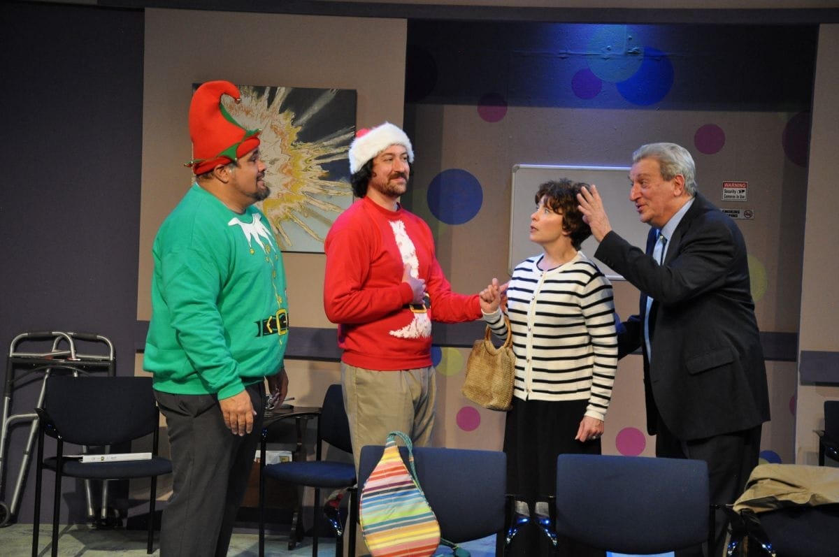 actors onstage in a play 