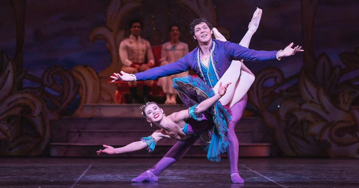 Jennifer Grace as the Sugar Plum Fairy and Christopher Moulton as the Cavalier in the Colorado Ballets The Nutcracker Photo by Amanda Tipton