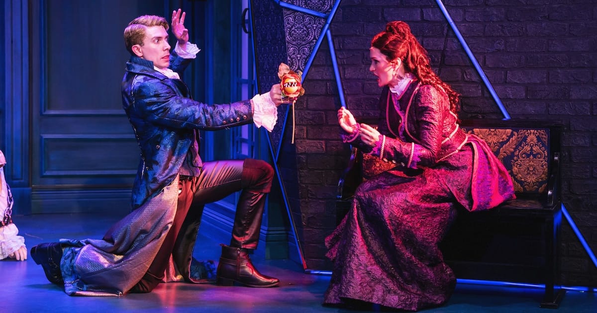 Marco Alberto Robinson and Adriane Leigh Robinson in DRACULA A COMEDY OF TERRORS. Photo by Amanda Tipton Photography 1