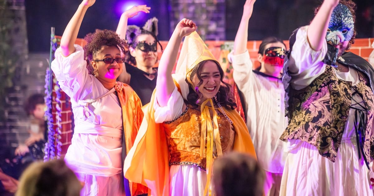 actors onstage in a play