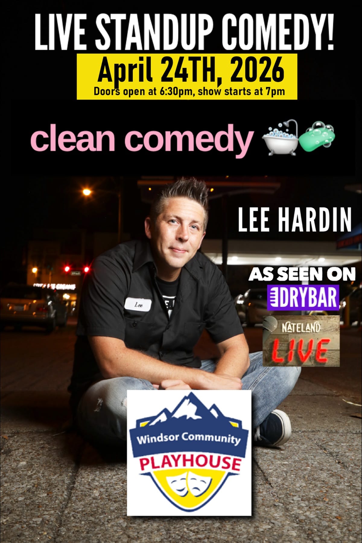 Live Standup Comedy featuring Lee Hardin