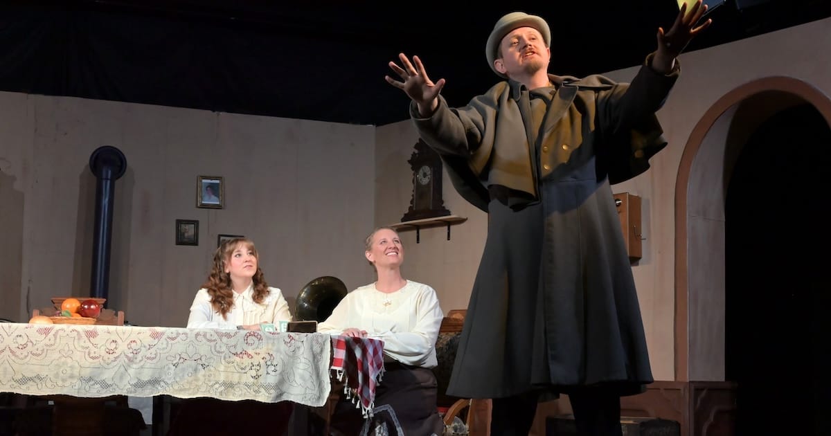 actors onstage in a play 