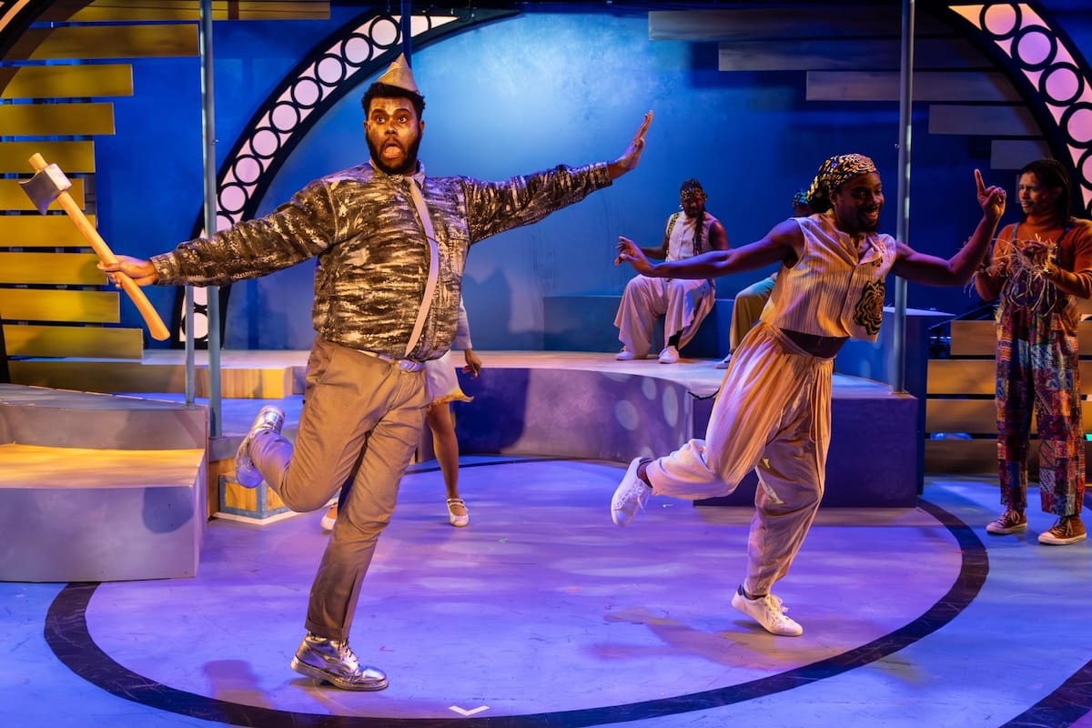 actors onstage in a play 