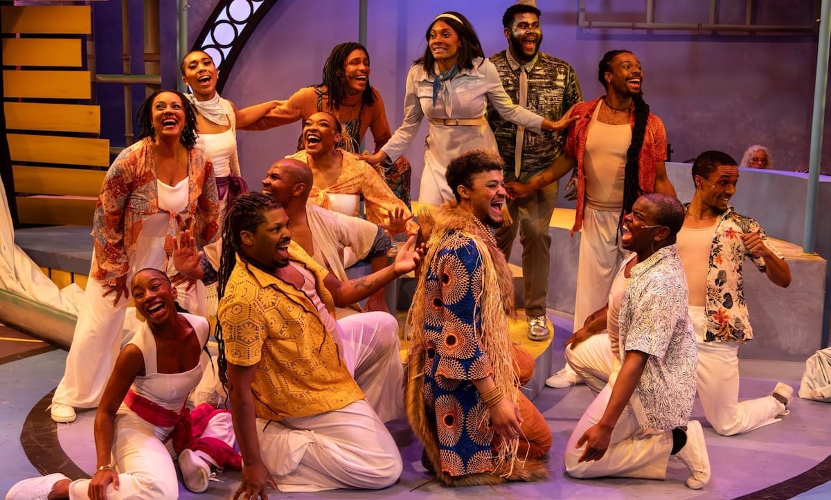 actors onstage in a play