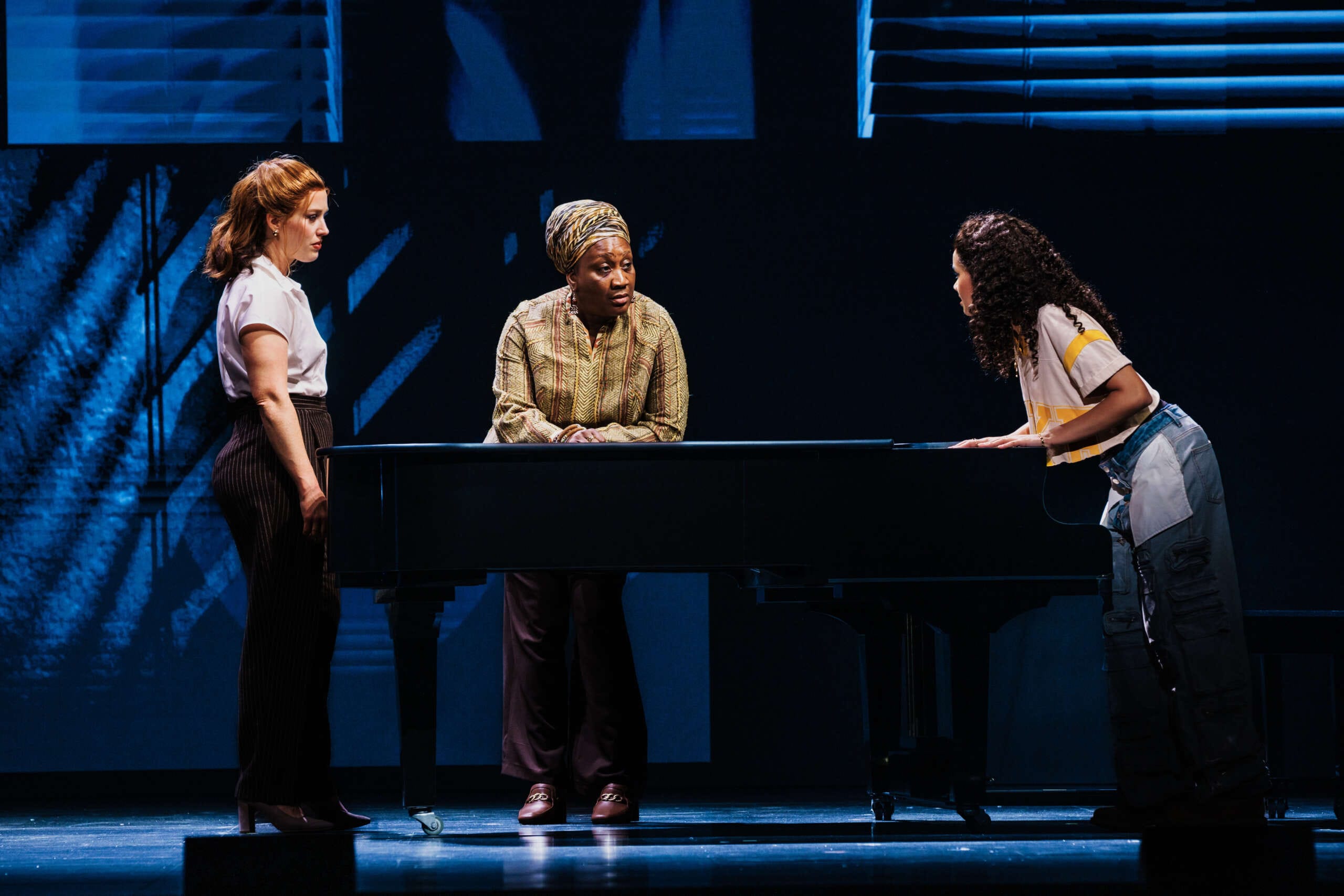 18. Kennedy Caughell as Jersey Roz White as Miss Liza Jane and Maya Drake as Ali in the North American Tour of Alicia Keys Hells Kitchen. Photo by Marc J Franklin scaled