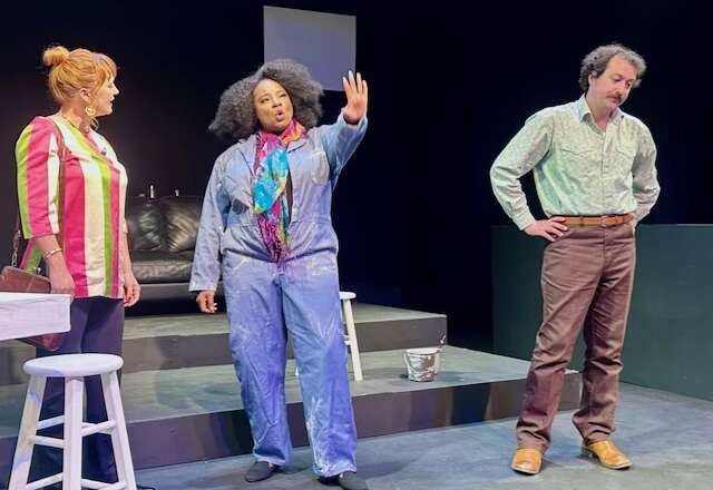 actors onstage in a play 