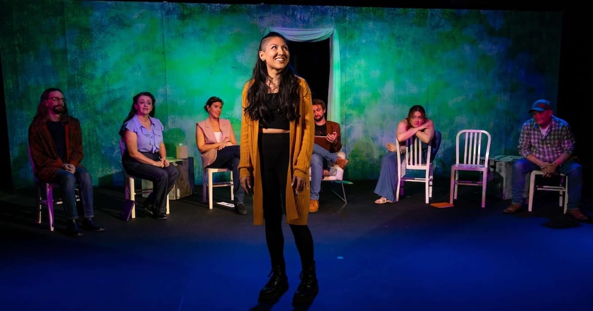 actors onstage in a play
